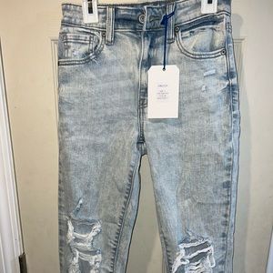 never worn light blue jeans